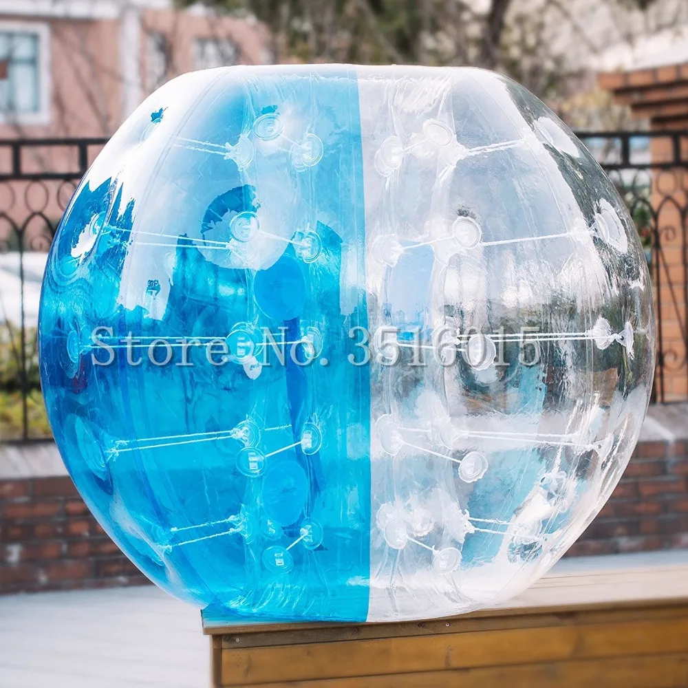 

Free Shipping Bubble Soccer Ball Dia 5 ft (1.5m) Human Hamster Ball Thick 1.0mm TPU Transparent Inflatable Bumper Ball Zorb Ball