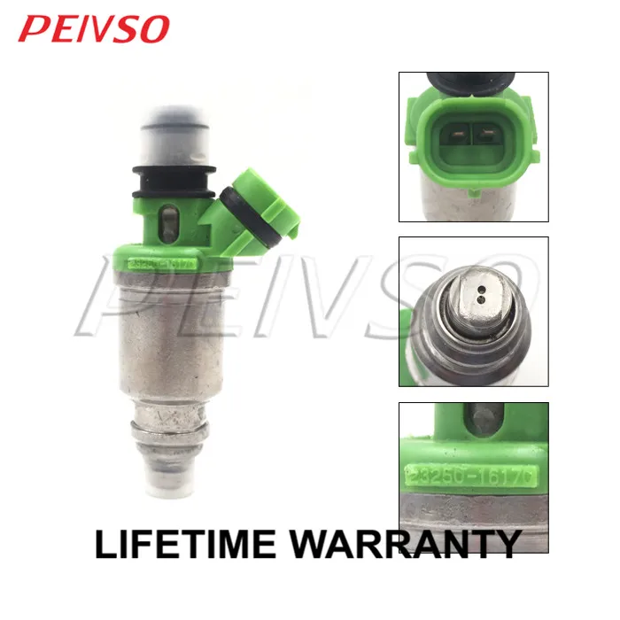 PEIVSO 4pcs 23250-16170 23209-16170 Fuel Injector For TOYOTA JP CALDINA 1.6 92-02 CARINA 1.6L  96-01 AT21#  1GFE