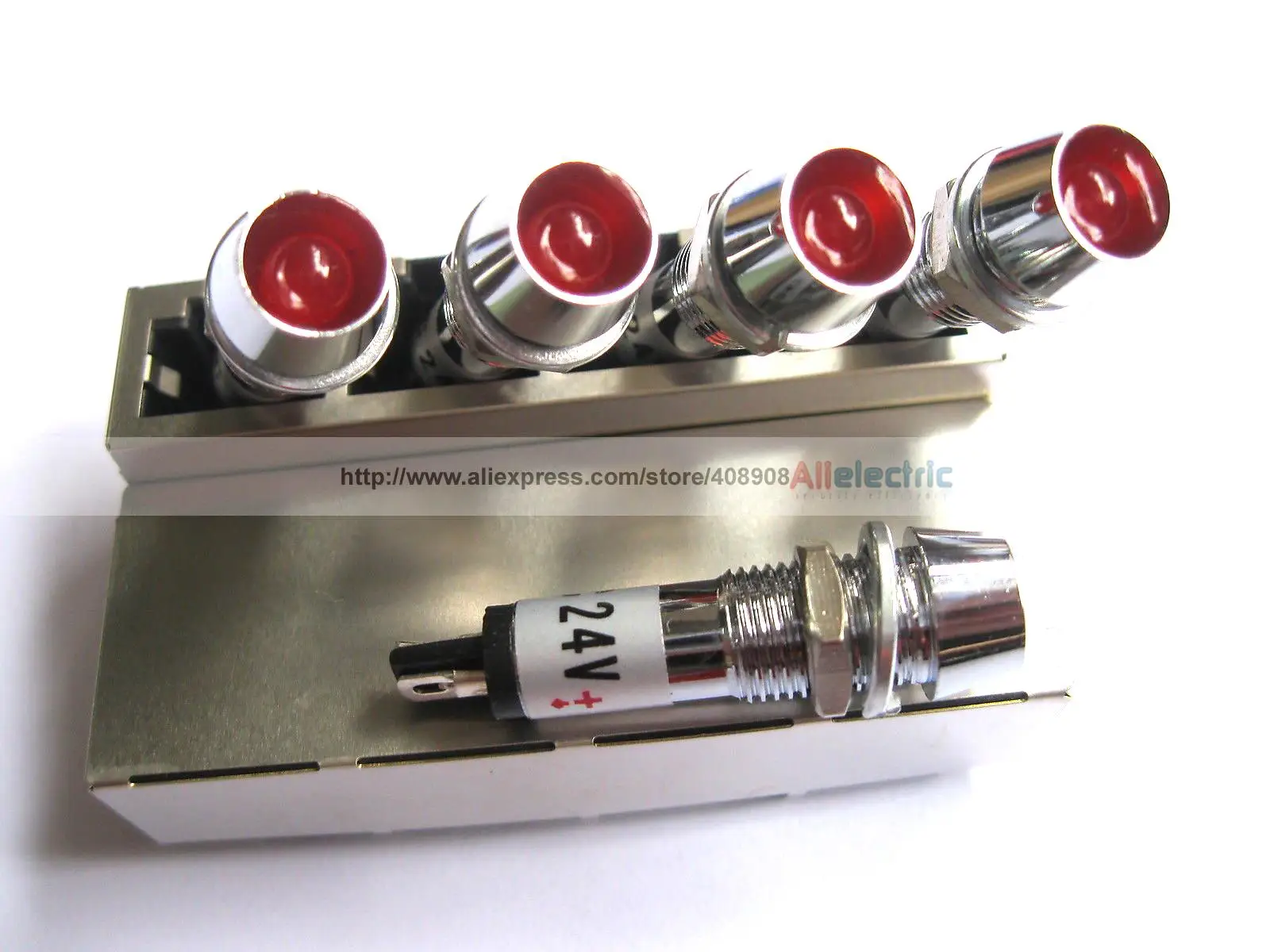 100 stks LED Indicator Rood/geel/groene Kleur DC 24 v Nieuwe