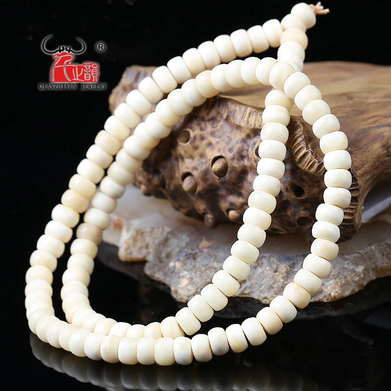 15PCS Natural yak bone beads Tibetan rosary beads DIY jewelry accessories.hole 1.5mm.