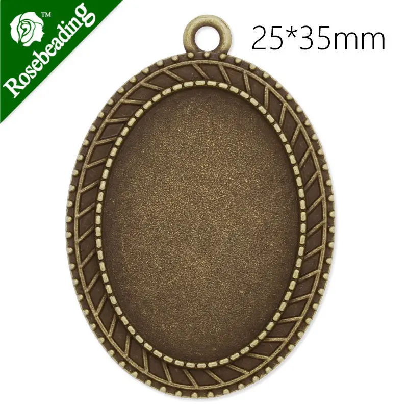 25x35mm oval antique bronze plated pendant tray,pendant bezel,blank settings,lead and nickle free,sold by 20pcs/lot-C3826