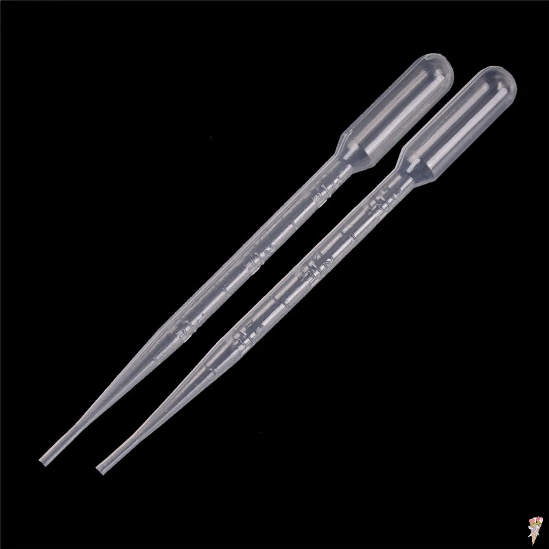 20pcs 3ml Disposable Pipettes Plastic Squeeze Transfer Pipettes Dropper  For Silicone Mold UV Epoxy Resin Craft Jewelry Making