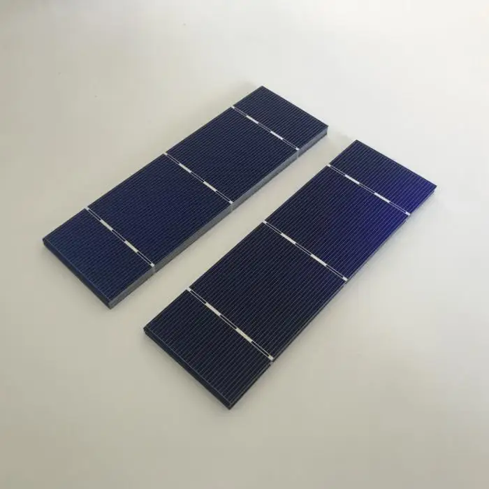 50pcs Monocrystalline solar cell 156mm*52mm 1.6W/pcs For diy 12V 24V solar panel charger 0.5V small solar cell