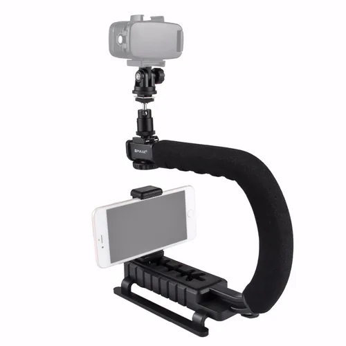 Imagen 2 del producto PULUZ-estabilizador de cámara Steadycam en forma de C, adaptador de abrazadera de teléfono con cabezal de trípode, para Steadicam DSLR