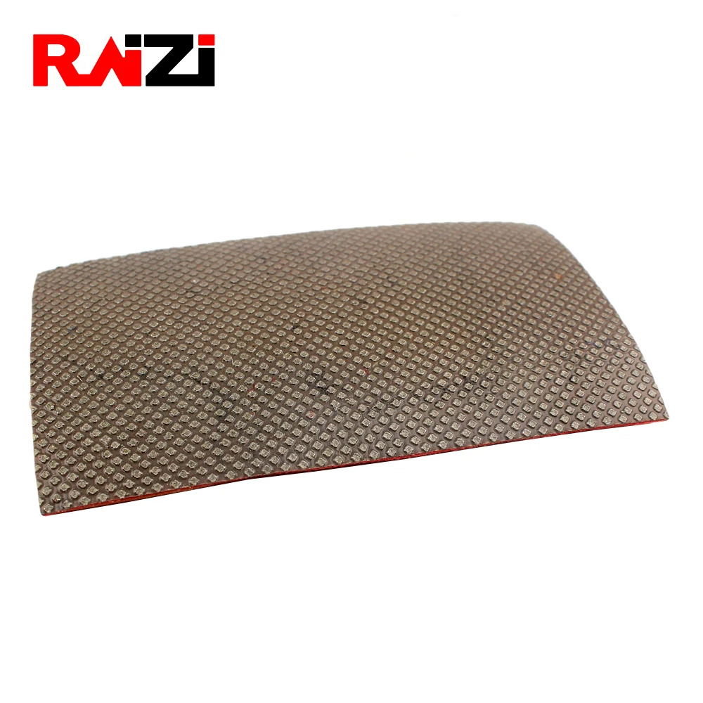 Raizi Electroplated/Resin Flexible Diamond Hand Polishing Sheet Sanding Screen For Granite Marble Stone Grit 60-3000 sanding pad