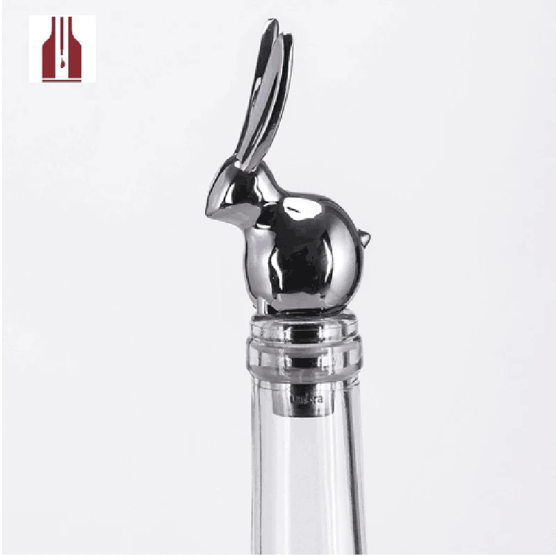 New!lovely cat rabbit Home Kitchen Barware Bar Tools Zinc alloy Red wine stopper 1PC