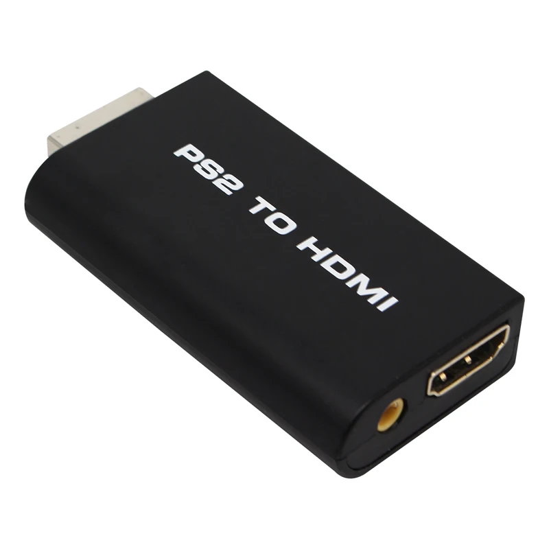 PS2 HDMI 480i/480P/576i Audio Video Converter ADAPTERพร้อมเอาต์พุตเสียง 3.5 มม.