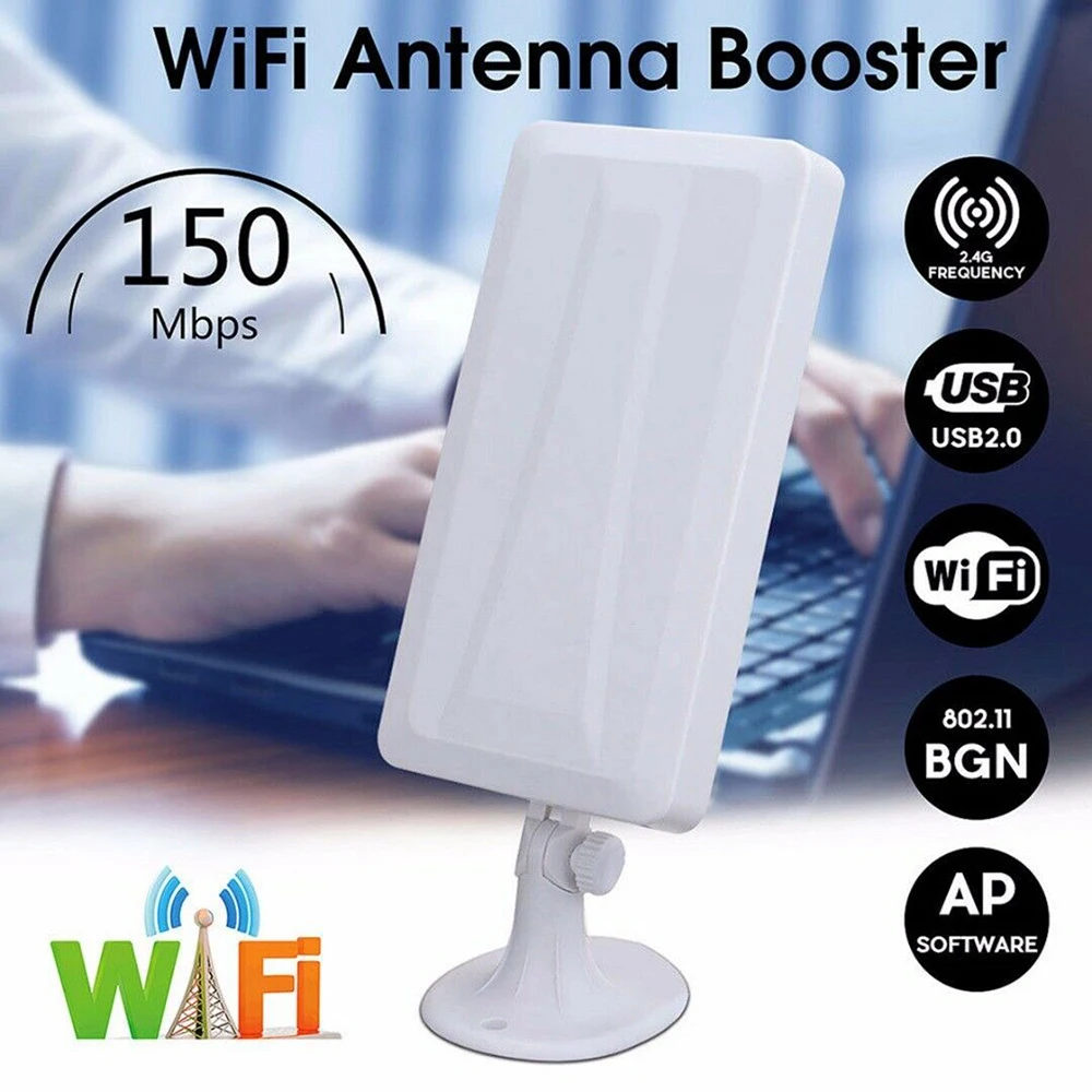 New Long Range 150Mbps WiFi Extender Wireless Outdoor Router Repeater WLAN Antenna For Booster 5M