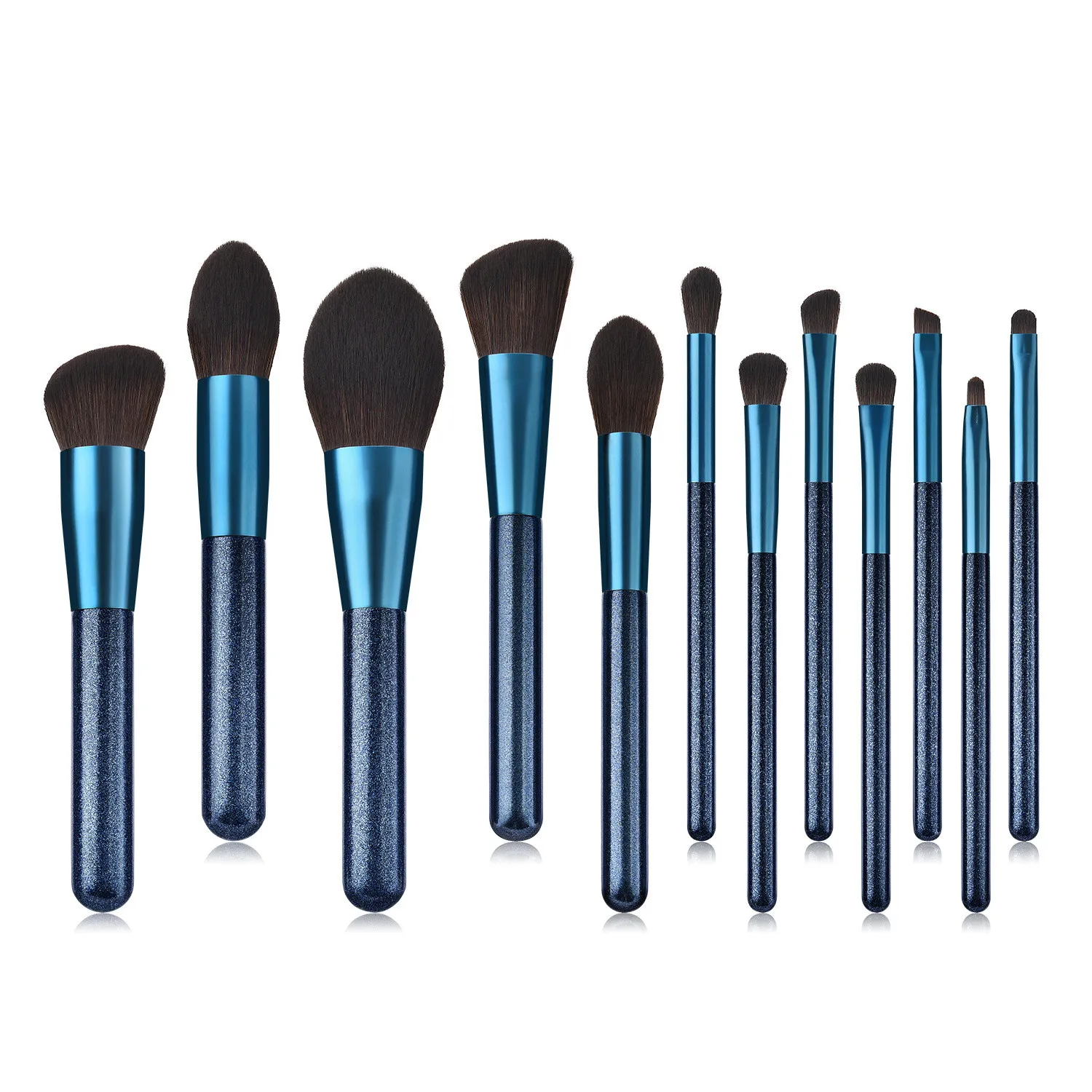 7/12Pcs Bluestone Makeup Brushes Set Foundation Eyeliner Eye Shadow Blush Brushes Tools Brochas De Maquillaje De Alta Calidad