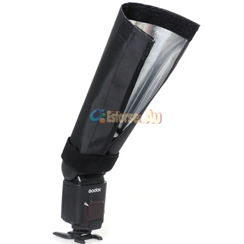 100% New Universal Foldable Snoot Flash Beam Cloth Softbox Diffuser Tube For YongNuo YN-460 YN-560I YN-468 YN-462 YN-465