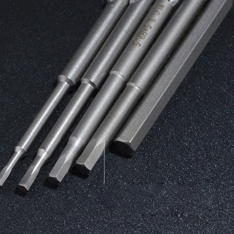 7pcs/lot 40mm Length Magnetic Hex Screwdriver Bits Set For DC Powered Electric Screwdrive 800 4mm Round Shank Hexagon Bit Tool
