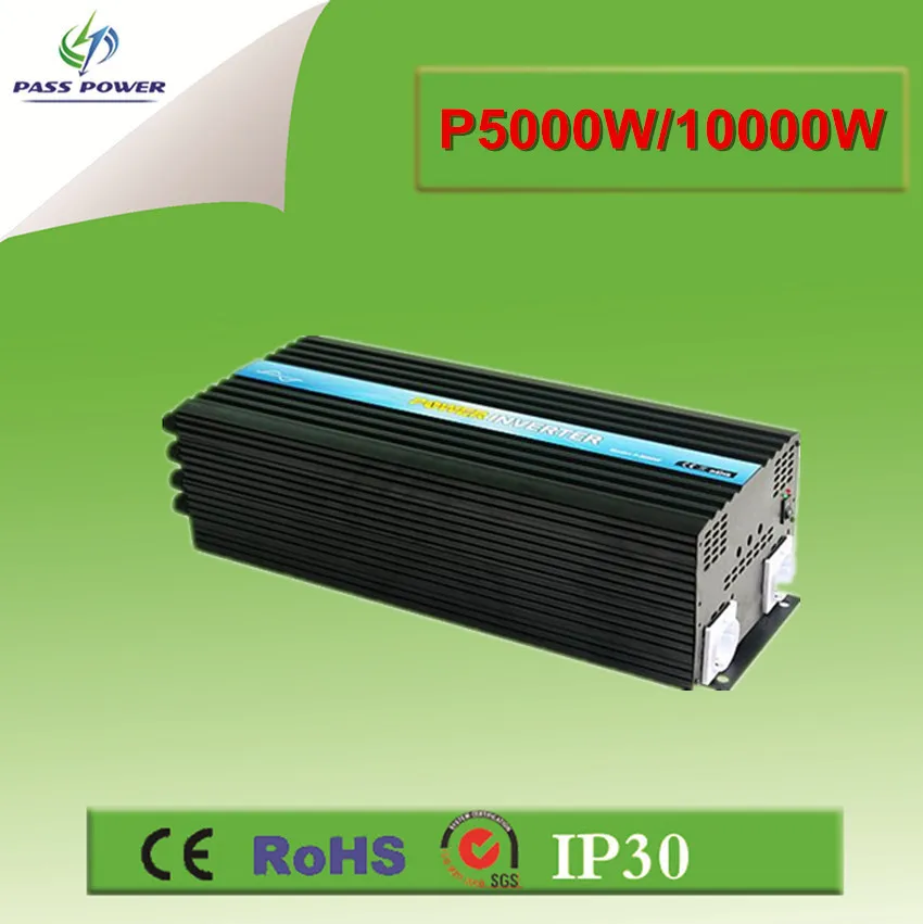 CE,RoHS,LVD,IP30 Certificated, Pure Sine Wave 12V Inverter 5000W 220V 230V 240V Output Inverter