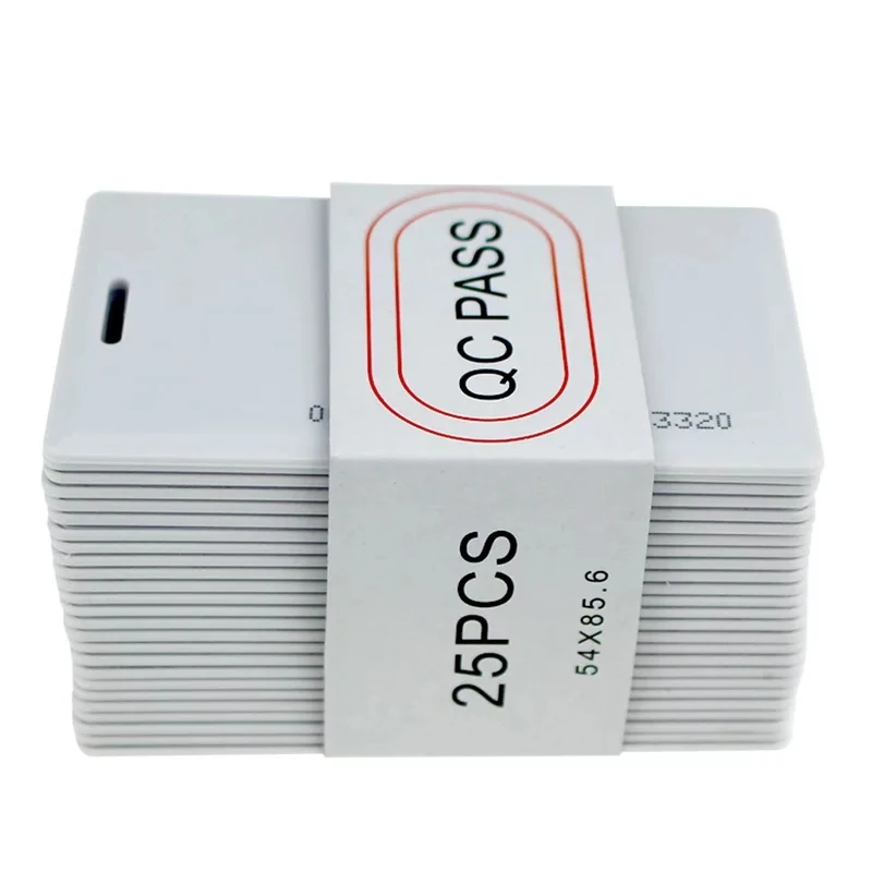 low frequency 125khz T5577/TK4100/EM4300 hard plastic clear transparent rfid name card