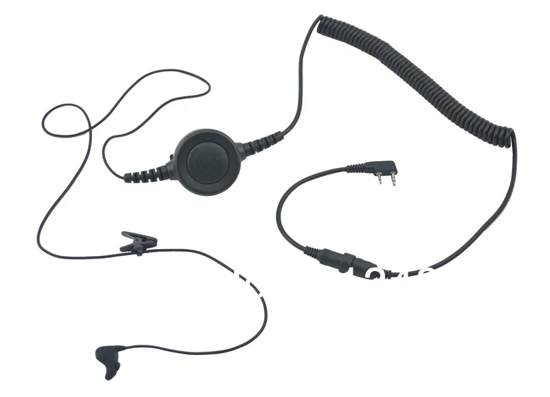 

2-wired Ear vibration Bone w/cable Big control Finger PTT & MIC for Baofeng kenwood Wouxun Quansheng Weierwei HYT Puxing