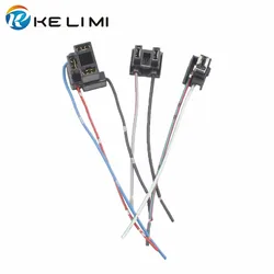 KE LI MI H1 H4 H7 Female Adapter Sockets pigtail Harness Plug Connector For H1 H4 H7 halogen hid led Retrofit