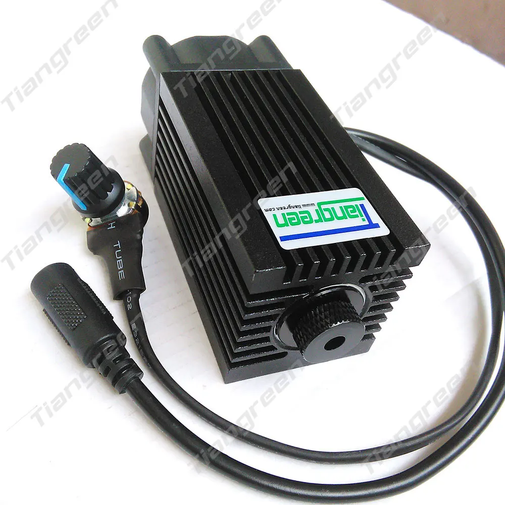 

tgleiser 450nm 3500mW 12V High Power analog Adjustable Focus Blue Module DIY 3.5w cnc laser module
