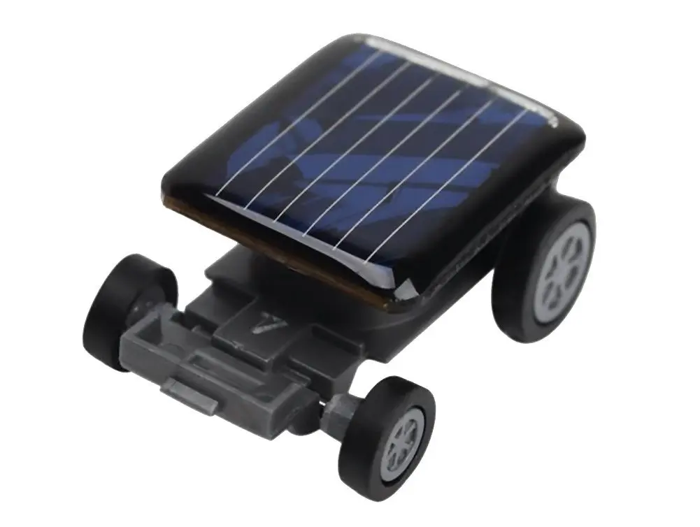 5pcs * EBOYU Smallest Mini Solar Power Robot Toy Car Auto for Children Kids Funny