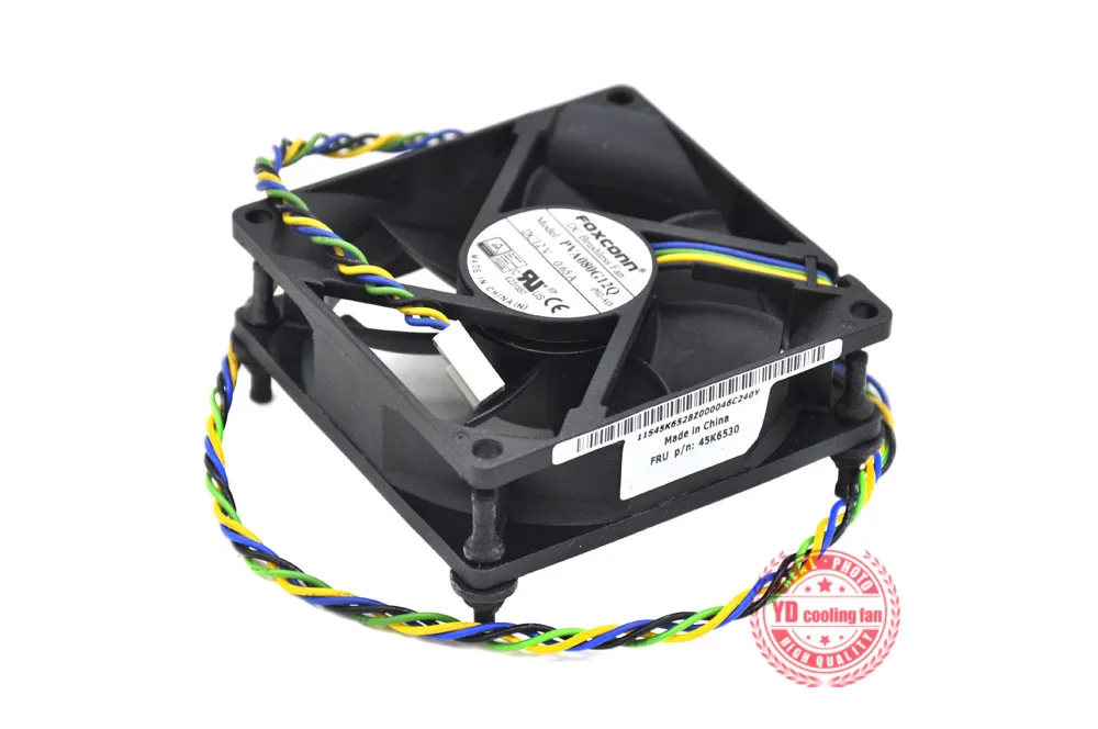 NEW FOXCONN 8025 8CM 4lines FOR Lenovo PVA080G12Q 12V 0.65A 45K6530 cooling fan