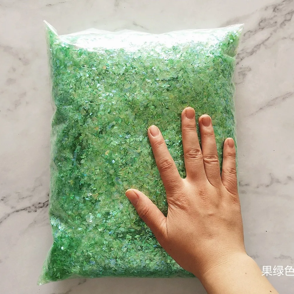 500 g Bonbonpapier, 15 Farben, Muschelpapier, Schleimfüller, Tonspielzeug, DIY-Schleimzubehör, Dekor, Gelee, Schlamm, Handgummi, Ton, Kind – Detail 4