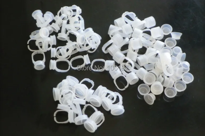 150Pcs  S M L Mixed Permanent Makeup Tattoo ink Holder Rings Permanent Makeup Easy Ring Ink Container/Cups Caps Tattoo supplies