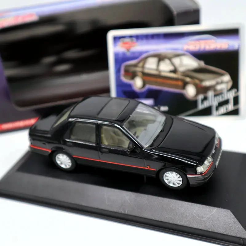 Corgi LLEDO 1:43 Vanguards para Ford Sierra Sapphire GLS VA09901, modelos fundidos a presión, coches de juguete, colección de regalos, color negro