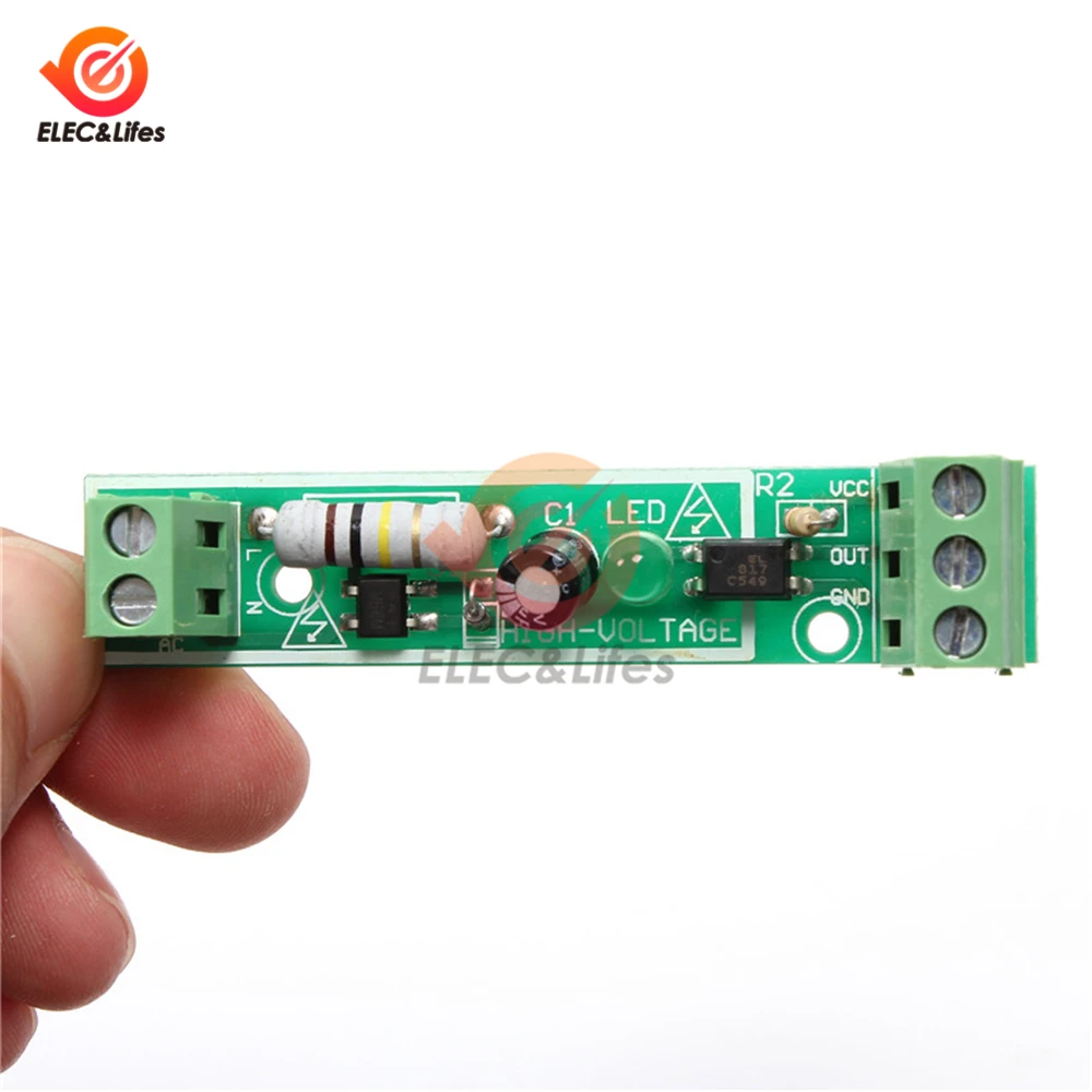 Optocoupler Isolation Module Isolated Board PC817 EL817 12V / 220V 1 Channel No Din Rail Holder PLC Processors module