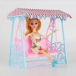 Fashion for barbie swing Arrival Doll Accessories Swing for Barbie Pretend Play Toys for Girl Casual Sunshine Garden Rocking