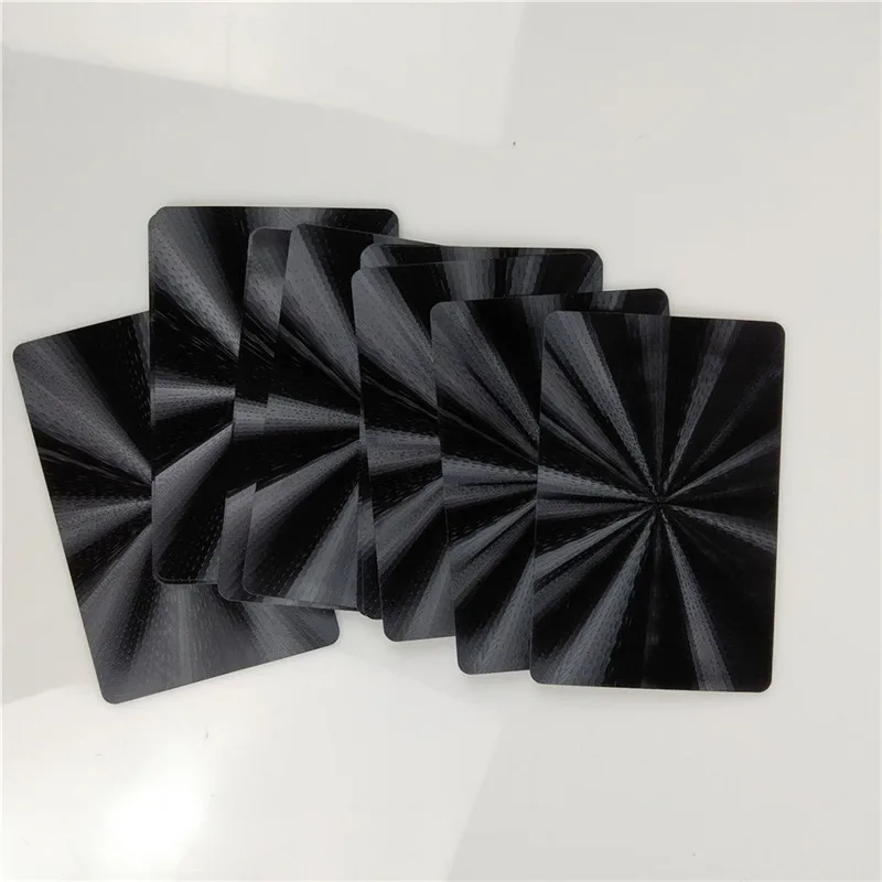 High Quality Plastic Poker Waterproof Black Playing Cards Limited Edition Collection Diamond Poker Cards Creative Gift