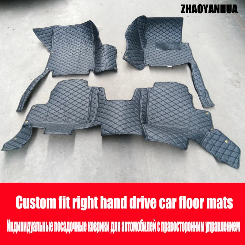 

ZHAOYANHUA Right hand drive car car floor mats for Honda Accord 7th 8th 9th generation 6D all weather car-styling carpet rugs fl