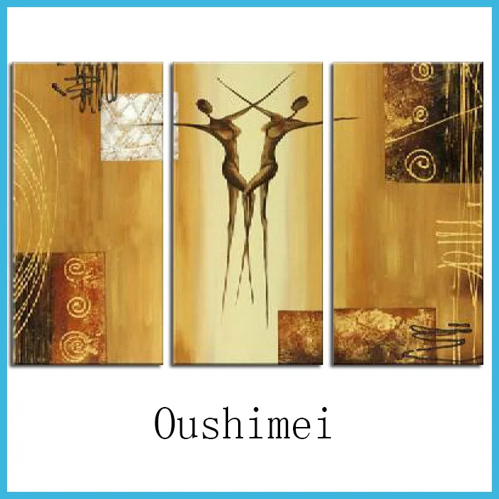 

High Skill Handmade Modern Abstract Wall Art Calligraphy Hang Picture Oil Painting on Canvas Hand Painted Nude Figure Pictures