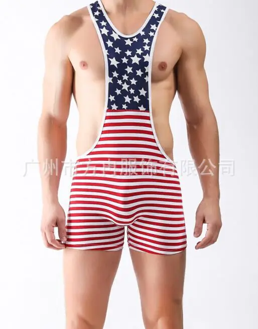 Men boxer shorts Ass Conjoined Tights Teddy Costumes Adult Slave Game Wear Gays Sexy Lingerie Fetish Harness Sexual Underwear