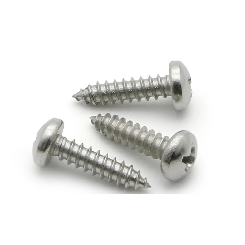 20pcs M3 M4 Cross Round Head Screw Nail 10/16/22/25/30/35/40/45/50/55/60mm 304 Stainless Steel Self Tapping Screws