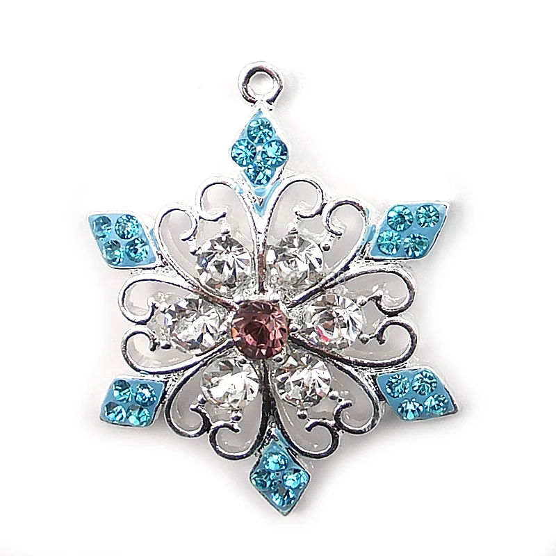 50pcs/lot High Quality Rhinestone Crown,Snowflake,Candy cane Charms Pendant for Chunky Necklace Pendants