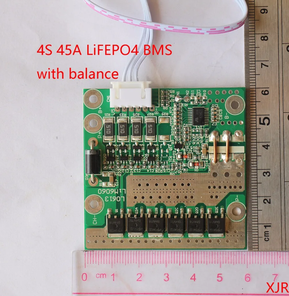 

4S 45A LiFePO4 BMS/PCM/печатная плата защиты аккумулятора для 4 упаковок 18650 ячеек с балансом