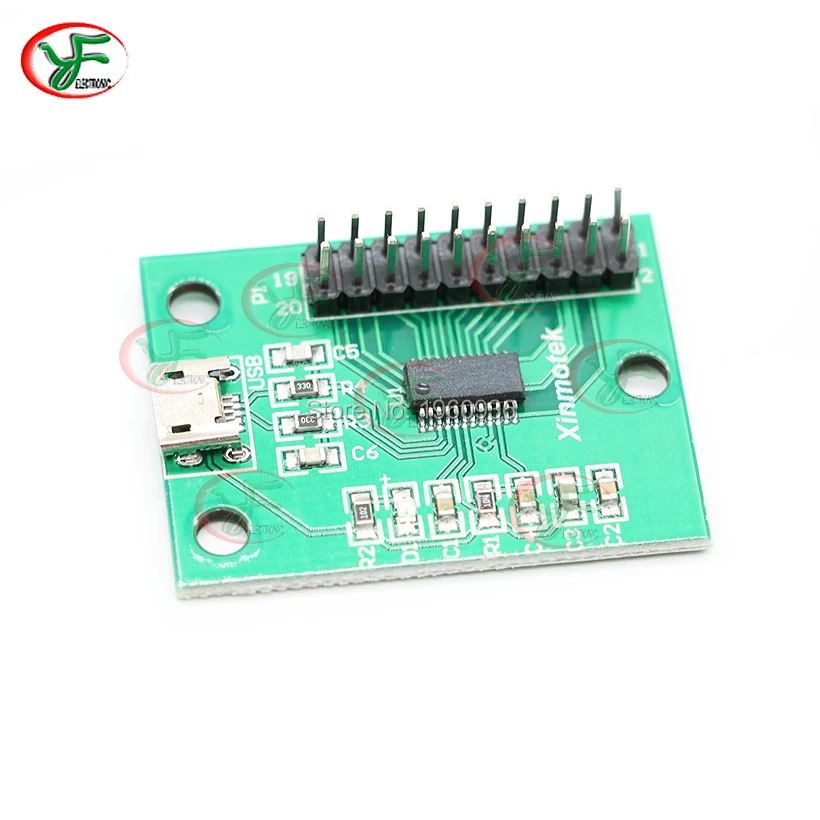 Nul Vertraging Usb Naar Pc PS3 Raspberry Pi Arcade Encoder Board Controller XM-08 1 Spelers Game Pcb Diy Onderdelen