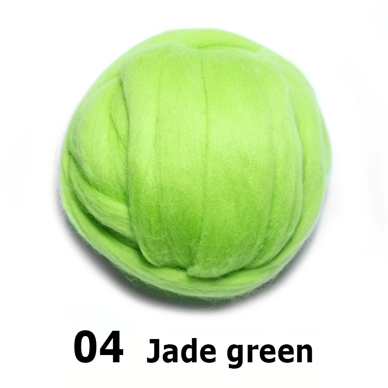 Handmade Wool Felt for Felting 50g Perfect for Needle Felt in Green And Yellow