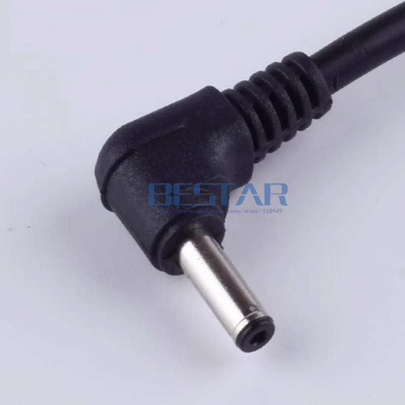 Black DC power plug USB convert to 3.5*1.35mm/DC 35135 L Shape Jack 3.5 mm x 1.35 mm 3.5x1.35mm right angle charging cable 1m