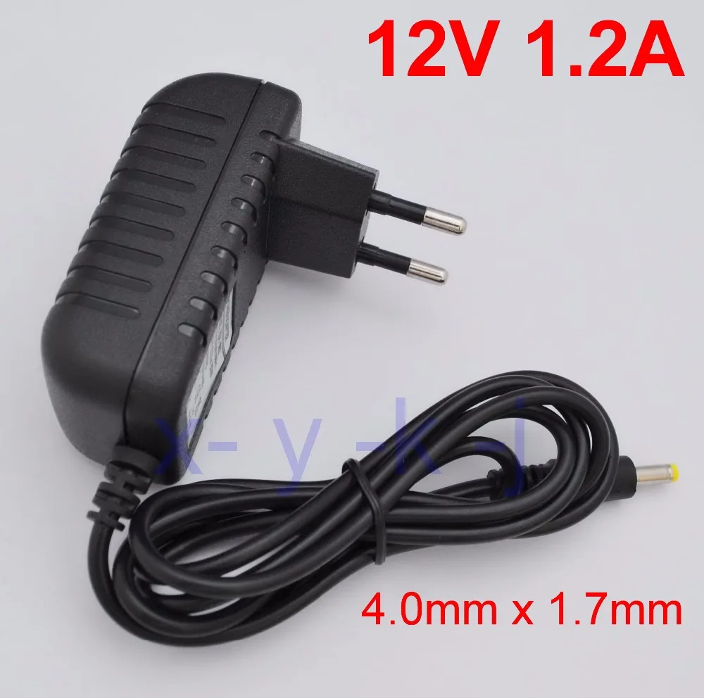 1PCS High quality DC 12V 1.2A IC program AC 100V-240V Converter Switching power adapter 1200mA Supply EU Plug DC 4.0mm x 1.7mm