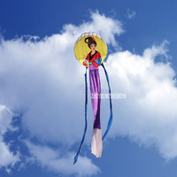 6m long Huge Chang E Kite With String And Handle Large Flying The Goddess of Moon Outdoor Activities Toys Kite Outdoor Tool