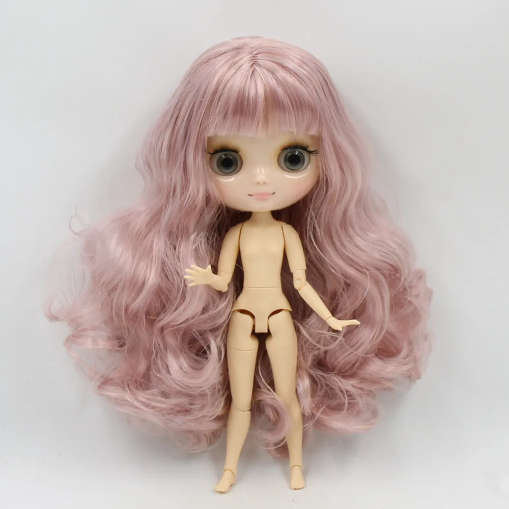 DBS-boneca nua personalizada para Blyth, 20cm, corpo e rosto, cores diferentes, cabelo colorido e gesto de mão como presente, ICY, 1, 8