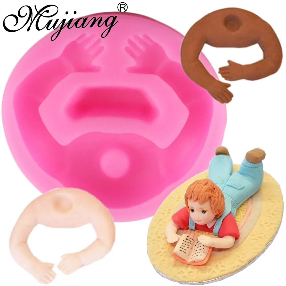 Baby Head Arms Silicone Mold DIY Party Fondant Cake Decorating Tools Cupcake Topper Candy Clay Chocolate Gumpaste Jelly Molds