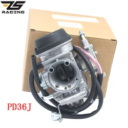 ZS Racing Motorcycle 36mm PD36J Carburetor Carburador QUAD ATV KFX400 2003~2006 UTV LTZ400 Raptor 400