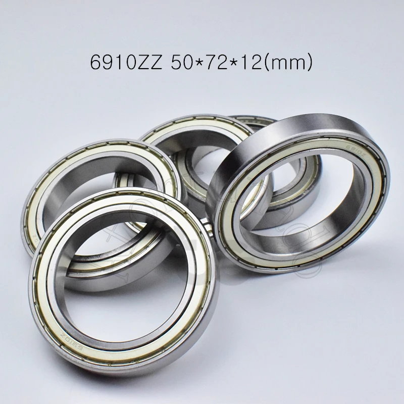 

Bearing 1pcs 6910ZZ 50*72*12(mm) free shipping chrome steel Metal Sealed High speed Mechanical equipment parts