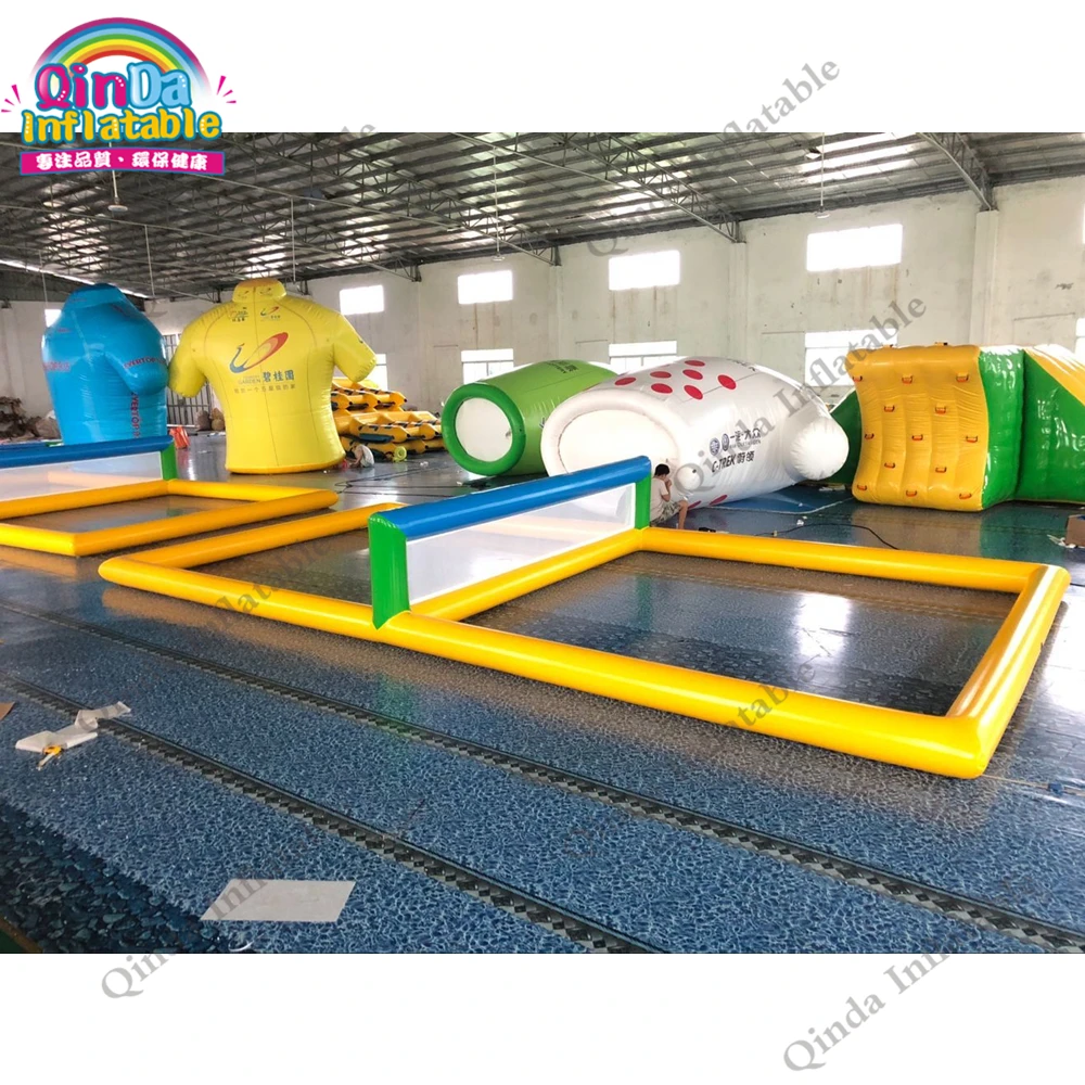 

Beach Water Toys 10x5x1.2m Inflatable Water Volleyball Field,0.9mm PVC Inflatable Volleyball Court Floating