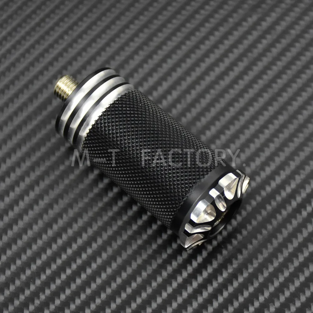 Traction Knurled Burst Shifter Shift Peg Cover Black Chrome Aluminum For Harley Fatboy Dyna Sportster 883 1200 Softail Touring