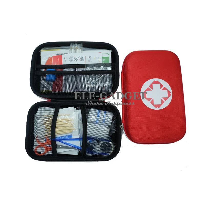 17 Items/93pcs Portable Travel First Aid Kits For Home Outdoor Sports Emergency Kit Emergency Medical EVA Bag Emergency Blanket