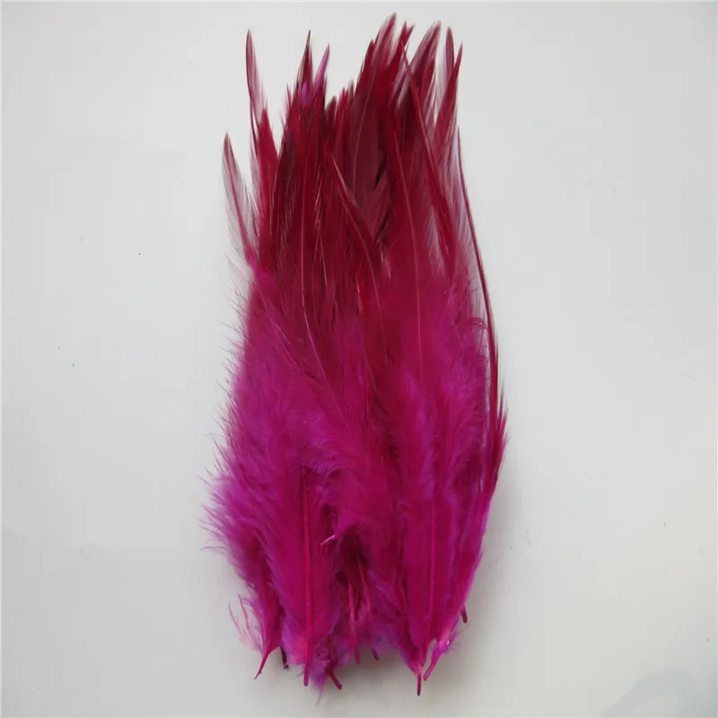 Pluma de faisán para manualidades, plumas de pollo de 4-6 pulgadas, 10-15cm, joyería de pluma de pollo, decoración de plumas, venta al por mayor, 100 unidades por lote