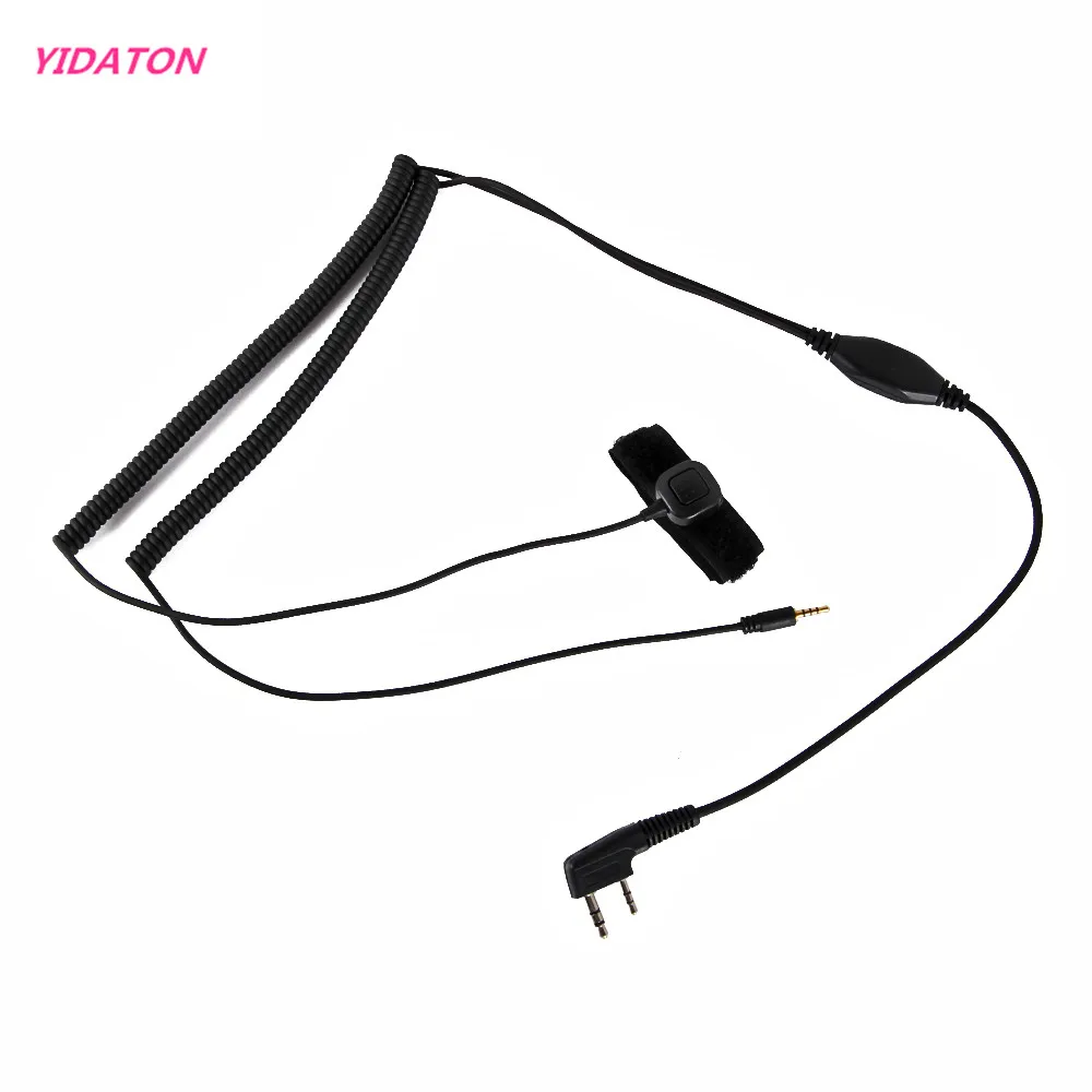 YIDATON Vimoto V3 V6 V8 Bluetooth Helmet Headset Special Connenting Cable for Kenwood Baofeng UV-5R Two Way Walkie Talkie Radio