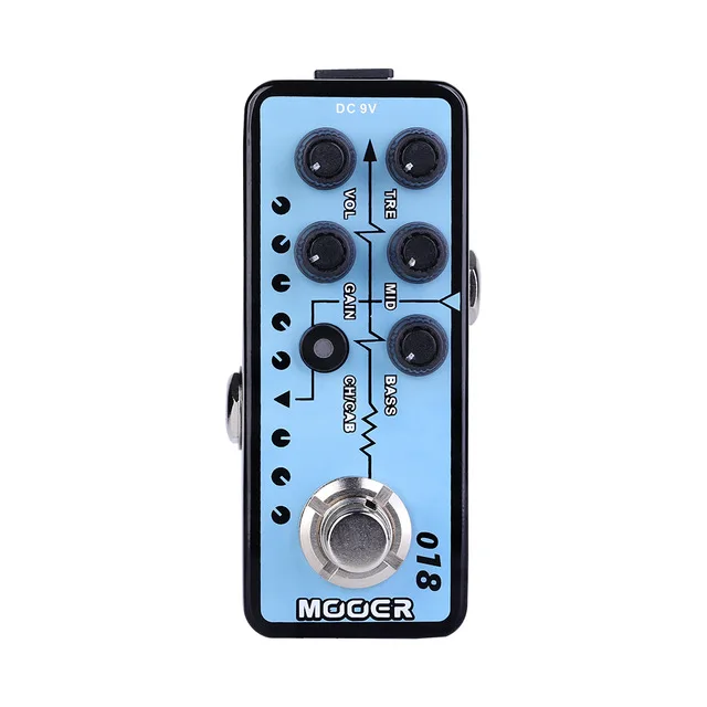 

Mooer M018 CUSTOM 100 Electric Guitar Effects Pedal Speaker Cabinet Simulation Accessories Stompbox High Gain Tap Tempo Bass Pri