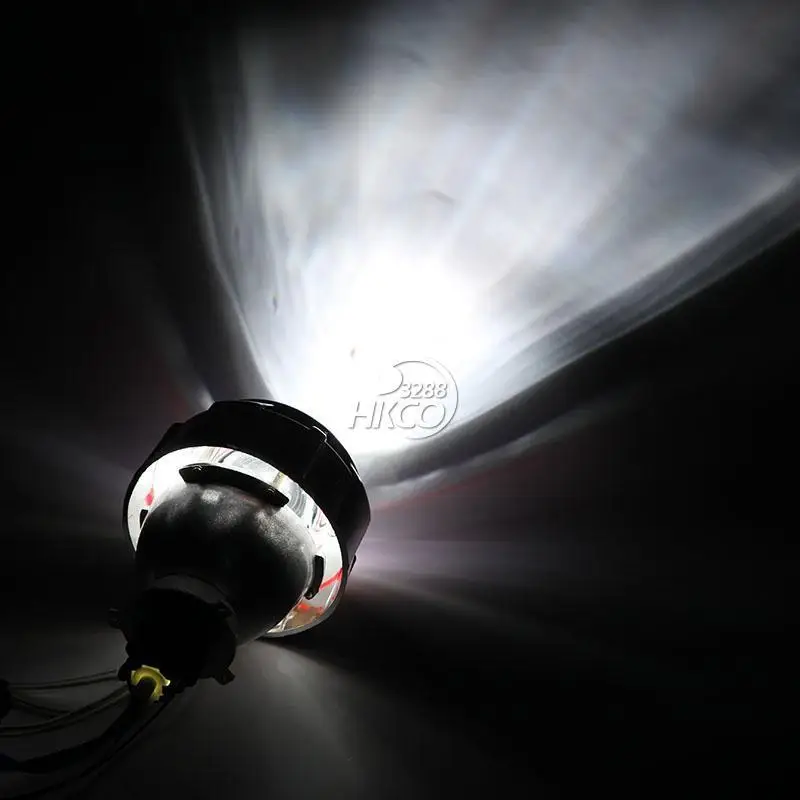 Motorcycle Light Projector Headlight Bulb H4 H7 H1 BiXenon Hi Low Beam HID Angel Eye Red Devil Moto Accessories for Honda ...